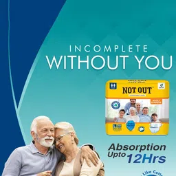 Not Out Unisex Pack Of 4 3D Core Technology Diapers - 10 Pcs Each - L image 4