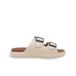 glitchez Men Buckle Detailed Lightweight Sliders image 3