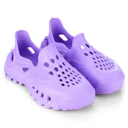 HOPPA SWEDEN Solid Perforated Slip On Clogs - Lavender-picture-19
