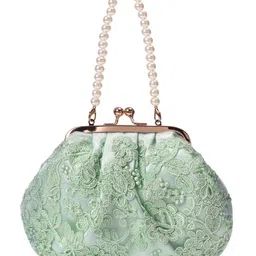 Lino Perros Women's Clutch (Green)-picture-15