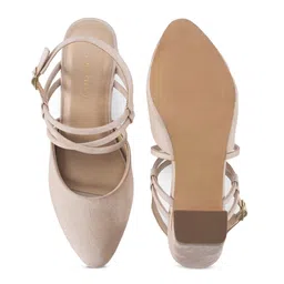 Lino Perros Women Block Heels Sandals With Buckles image 4