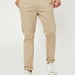 max Men Regular Fit Chinos Mid-Rise Cotton Trousers-picture-18