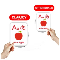 Clapjoy Double Sided Flash Cards for Kids Combo  (Alphabet & Numbers) image 3