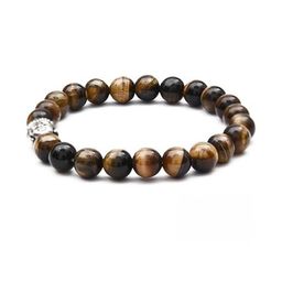 VIBESLE Unisex Tiger Eye & Bud Bracelet-picture-8