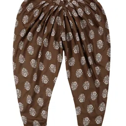 Young Birds Half Sleeves Floral Printed Peplum Top With Dhoti Pant - Brown image 5