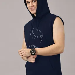 LEON Men Printed Hooded Sweatshirt image 3