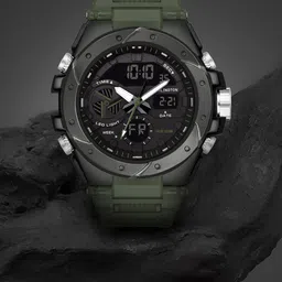 CARLINGTON Men Round Dial Analogue and Digital Multi Function Watch Endurance 9140-picture-11