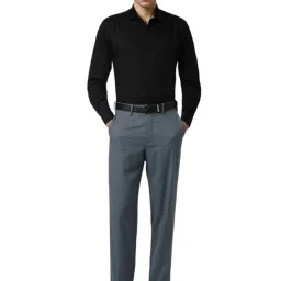 Van Heusen Grey Regular Fit Trousers image 5