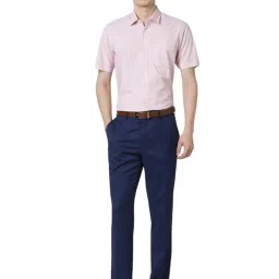 Peter England Pink Regular Fit Checks Shirt image 5
