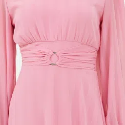Kazo Pink Regular Fit Maxi Dress image 5