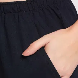 Clovia Pink & Navy Graphic Print Top With Pyjamas image 5