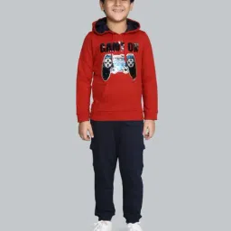 Plum Tree Boys Navy Cotton Joggers-picture-10