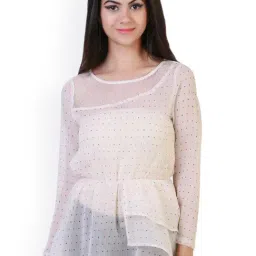 Belle Fille White Printed Top-image-66