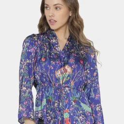 SHAYE Blue Printed Top-image-3