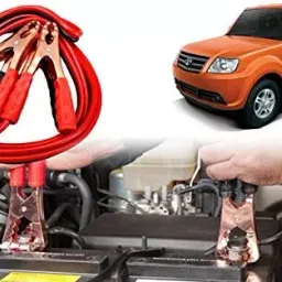 Auto Pearl Car 500 A Jumper Booster Cables Anti Tangle Copper Core 1.83 m (6 Ft) for Tata Sumo Grande-picture-25