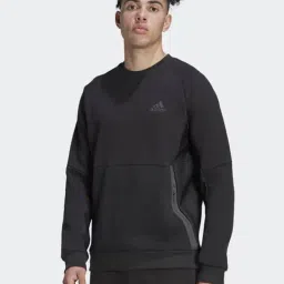 Adidas Midnight Black Regular Fit Sweatshirt-image-96