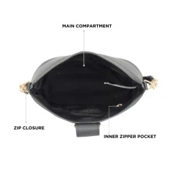 Baggit Black Extra Small Hobo Bag image 5