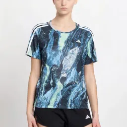 adidas Blue Printed Sports T-Shirt-picture-26
