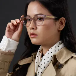 Shisen Fox Tan Cat Eye Unisex Eye Frame image 5