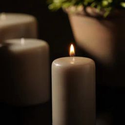 Pure Home and Living Wax Grey Neroli Pillar Candle (Small)-picture-39