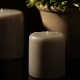 Pure Home and Living Wax Grey Neroli Pillar Candle (Medium) image 2