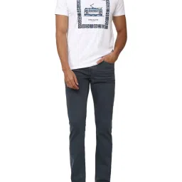 Simon Carter London Regular Blue Lightly Washed Mid Rise Jeans image 5