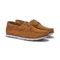 Woodland Men Suede Boat Shoes image 4