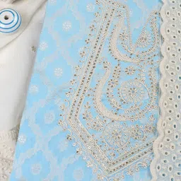 Meena Bazaar Woven Design Unstitched Dress Material image 2