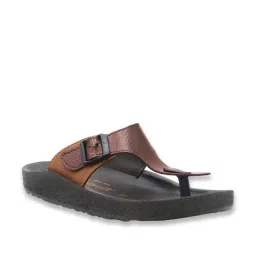 Aerowalk Men's Brown T-Strap Sandals-picture-19
