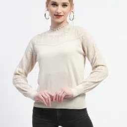 MADAME Beige Relaxed Fit Top-image-38