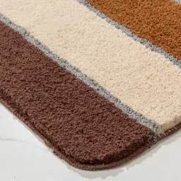 Saral Home Brown Polyester Anti-Skid Bathmat (50x70 cm) image 5