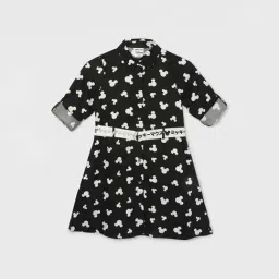 Fame Forever by Lifestyle Kids Black & White Printed Dress-picture-23