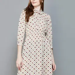 Fame Forever by Lifestyle Multicolored Printed Blouson Dress-image-24