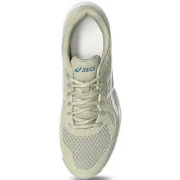 Asics Men's UPCOURT 6 Khaki & White Indoor Court Shoes image 4