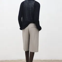 MANGO Round Neck Semitransparent Longline Pullover image 4