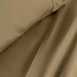 Maspar Yellow Cotton 200 TC Double Flat Bedsheet with 2 Pillow Covers image 3