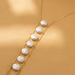 Just Lil Things Artificial Stones Studded Chain image 2