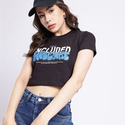 glitchez Mistakes And Growth Printed Crop T-shirt-picture-34