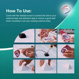 Auto Pearl Sharkfin Replacement OE240 Ertiga Type 2 Satellite Vehicle Antenna image 2