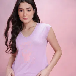DressBerry Printed V-Neck Extended Sleeves T-shirt-picture-35