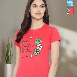 Tromko Women Pack of 3 Donald Duck Graphic Printed Round Neck Cotton T-shirts-picture-41