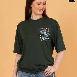 kintu parantu Women Pack Of 2 Printed Relexed Fit Drop-Shoulder Sleeves T-shirt-image-73