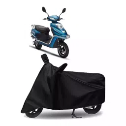 Auto Pearl Bike Cover for TVS Sport 63 48V (Black)-picture-28