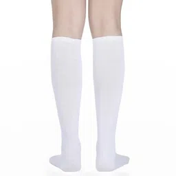 MUKHAKSH Unisex White Socks image 2