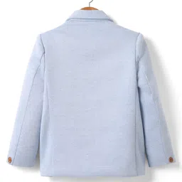 Rikidoos Full Sleeves Sunglasses Applique Detailed Blazer - Sky Blue image 2