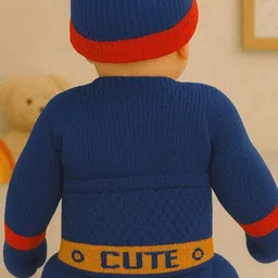 paryag hosiery Infants 3Pcs Self Design Baby Apparel Gift Set image 3