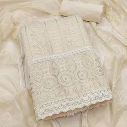 Suha Embroidered Art Silk Unstitched Dress Material-picture-31