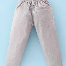 Rikidoos Full Sleeves Abstract Printed Shirt With Pant Suspender & Bow Set - White & Grey image 5