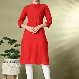 GLOWWORLD Women Printed Floral Handloom Kurta-picture-29