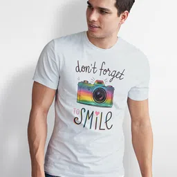 Seekbuylove Men Bio Finish Typography Printed Round Neck Pure Cotton T-shirt-picture-54